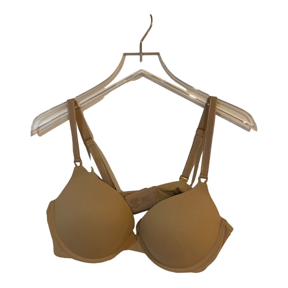 Soma Bra Womens 40C Balconette Underwired Strapless Embraceable Multi-Way Amber